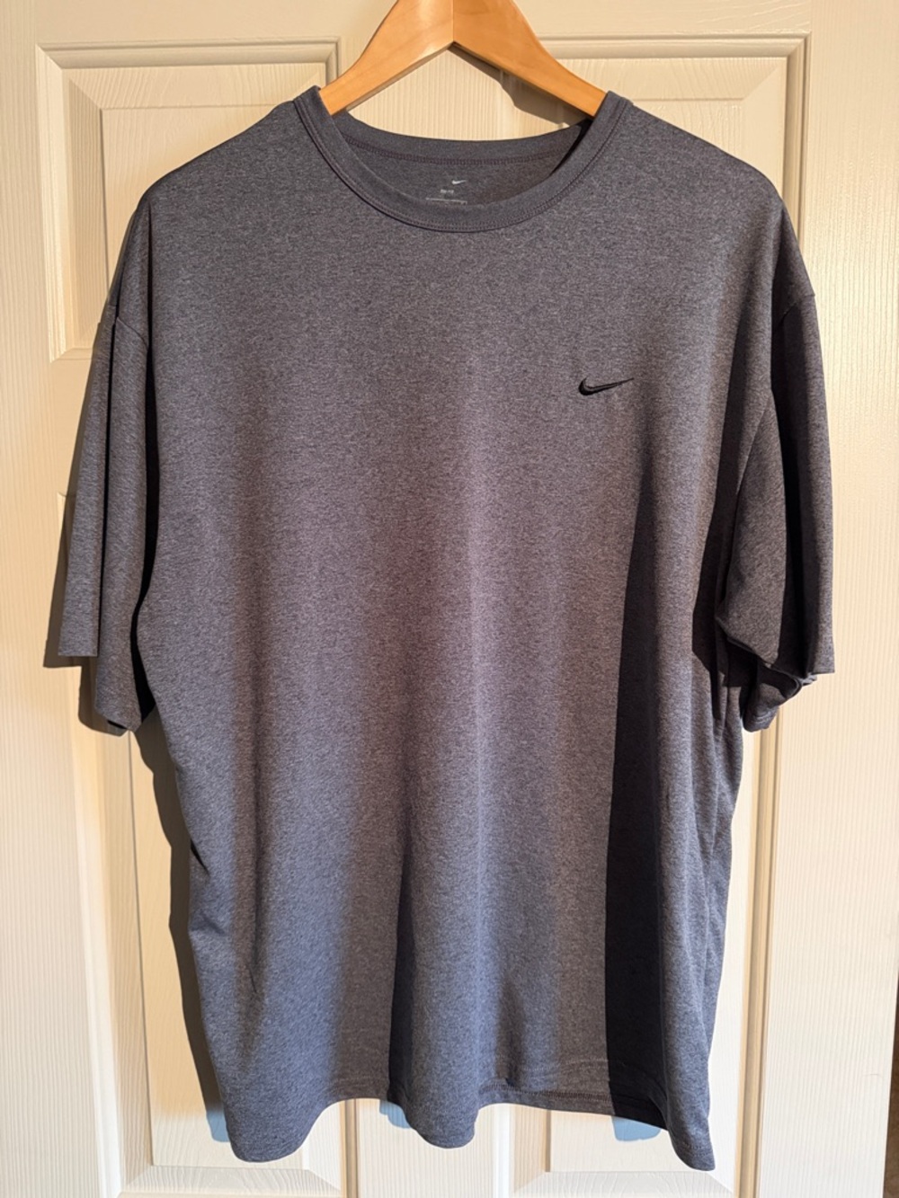 Nike Dri-Fit Short Sleeve Crew Tee in Charcoal Heather